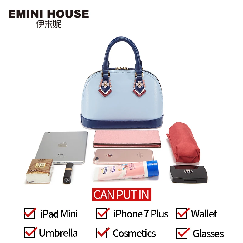 EMINI HOUSE сумка в индийском стиле разделенная кожа через плечо сумки для женщин