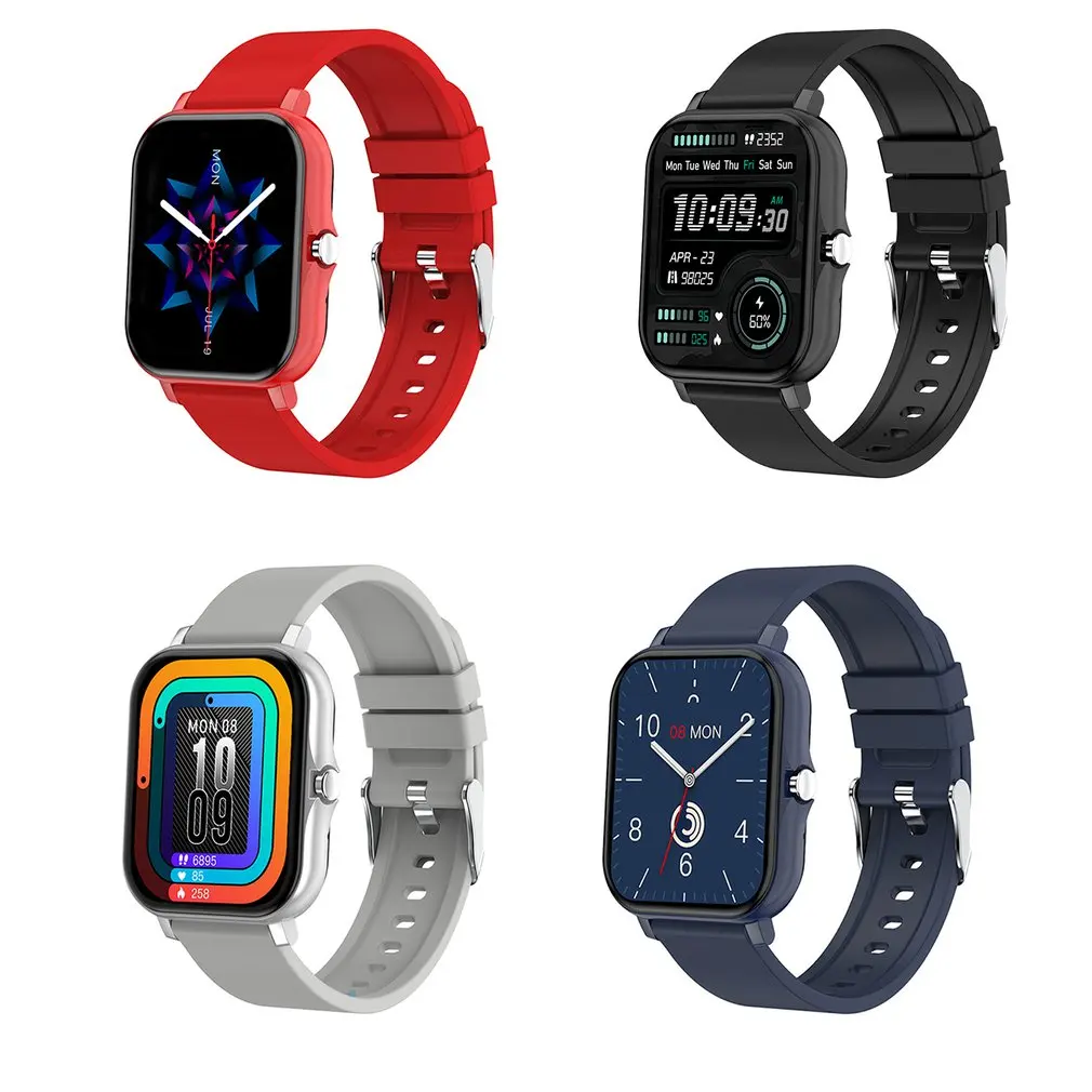 

H20 Wireless Smartwatch Sport Fitness Call Bracelet Heart Rate Full Touch Square Bracelet Clock For Men Women