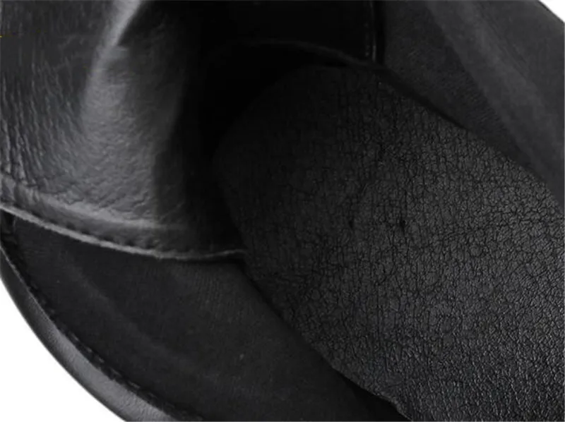 PXELENA винтажные байкерские ботинки в байкерском стиле готическом Женская Осенняя