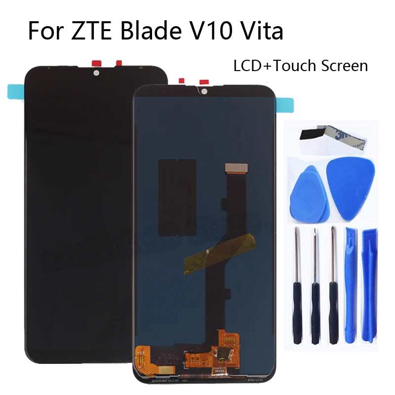 ЖК-дисплей с сенсорным экраном для ZTE Blade V10 Vita дигитайзер сменный комплект