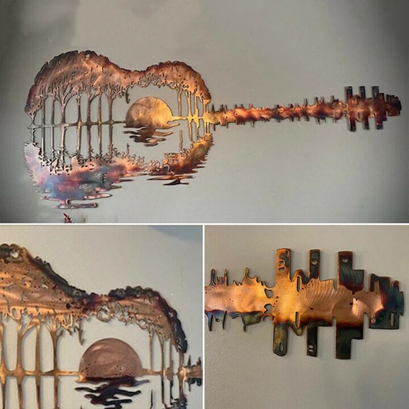 Абстрактная гитара металлический гитарист идеальный подарок для гитары