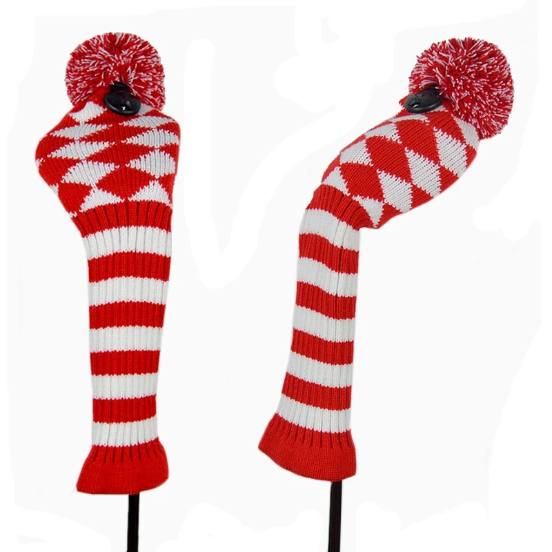 4 шт./набор вязаная головка для гольф клуба с абстрактным рисунком водительского