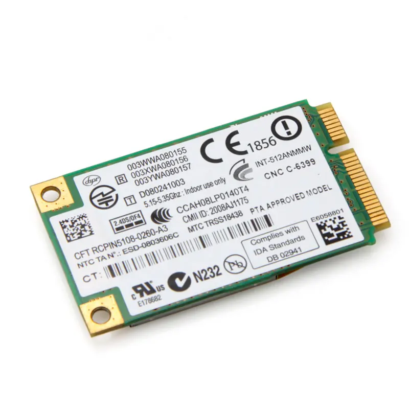 Беспроводная сетевая карта Intel 5100AN mini PCI-E полностью Высокий/полувысокий
