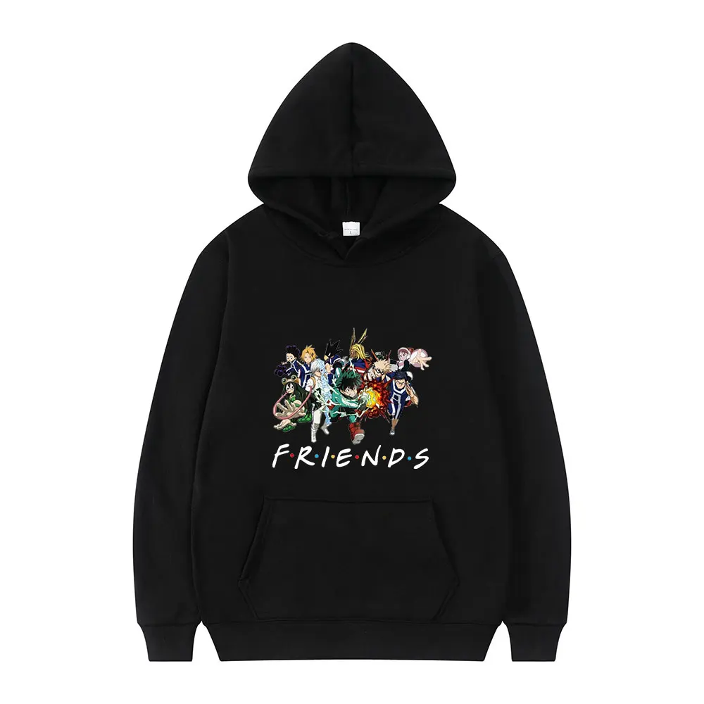 

My Hero Academia Anime Friends Japanese Classic Harajuku Manga Print Winter Long-sleeved Loose Sport Man Hoodie Oversized 2021