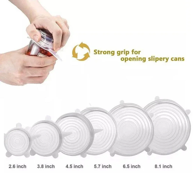 Многоразовая силиконовая крышка для еды крышки растягивающиеся из Всемирной