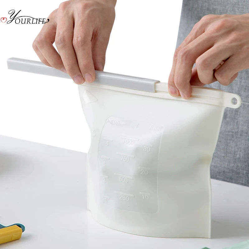 Многоразовые пищевые силиконовые пакеты OYOURLIFE кухонный холодильник овощи фрукты