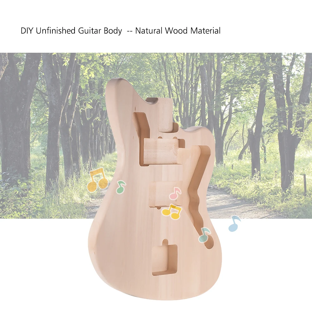 Muslady MZB-T DIY электрогитара незавершенный корпус гитары пустая липа гитара тела