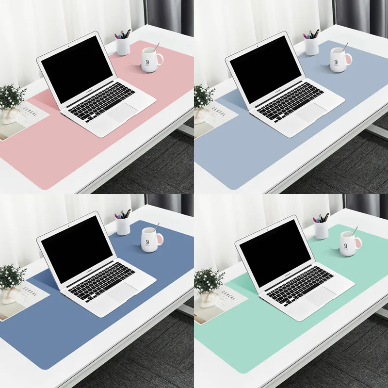 

PU Leather Easy To Clean Non-Slip Desk pad Portable Large Laptop Pad Desktop Computer Keyboard Mouse Office Long Table Mat