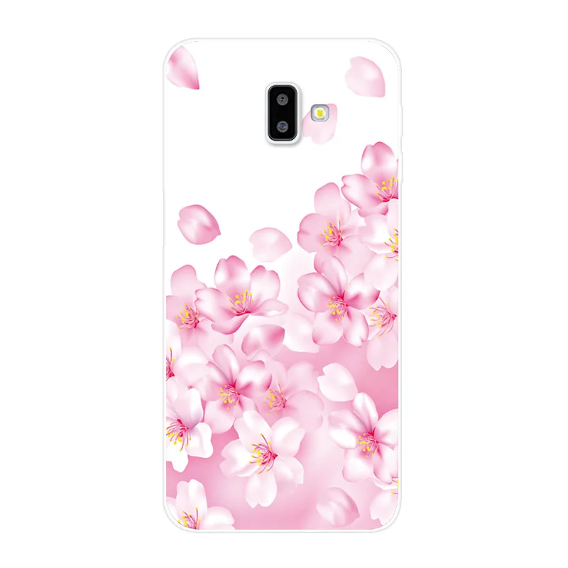 Коричневый Чехол J6plus Capas для samsung J6 Plus, силиконовый мягкий чехол из ТПУ с принтом для samsung Galaxy J6 Plus J 6 Plus J610 J610F J6+ чехол - Цвет: Коричневый