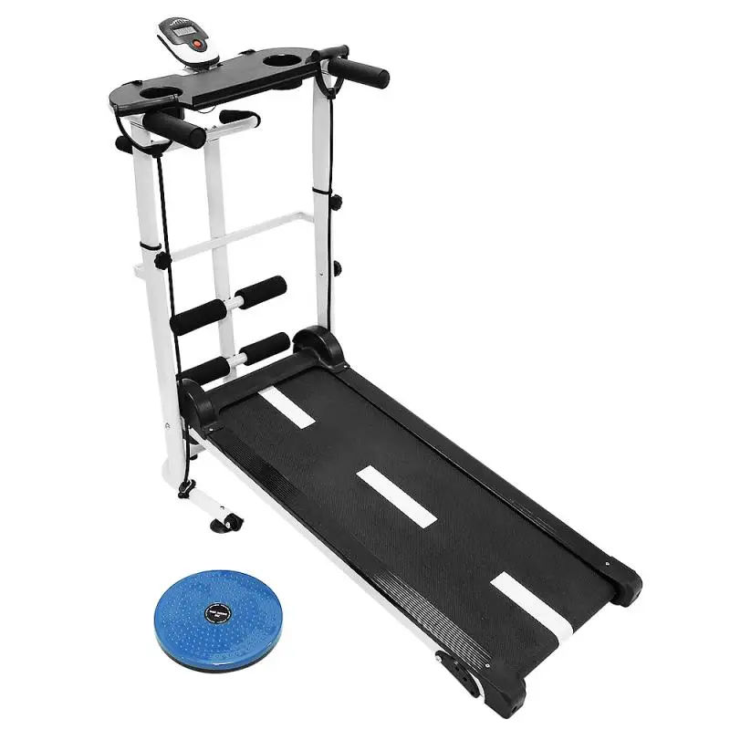

Multi-function Manual Treadmill Mini Zebra Pattern Walking Machine Indoor Exercise Equipment Gym Treadmills Fitness Equipment