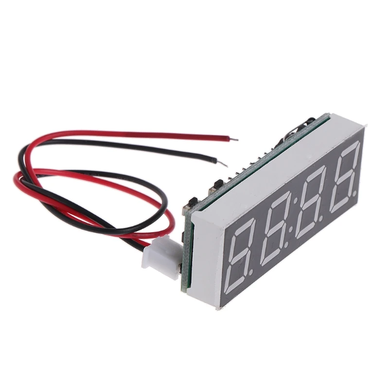 12 в 5-24 электронный Вольтметр термометр часы для автомобиля светодиодный монитор