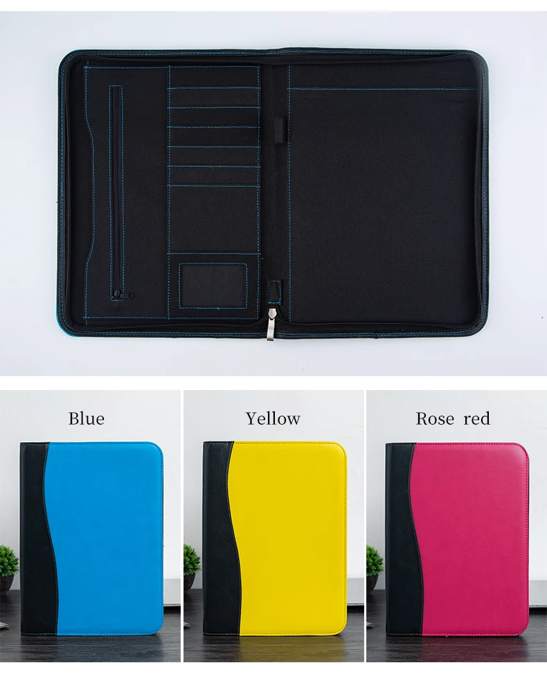 Жесткий чехол из искусственной кожи с зажимом папка для файлов офиса органайзер
