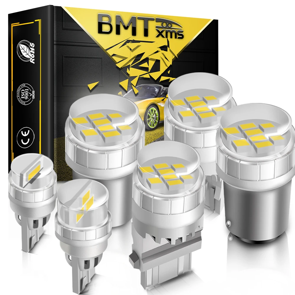 Передние Светодиодные ДХО BMTxms T20 W21/5W 7443 SRCK автомобильные лампы W5W W16W P21W P21/5W