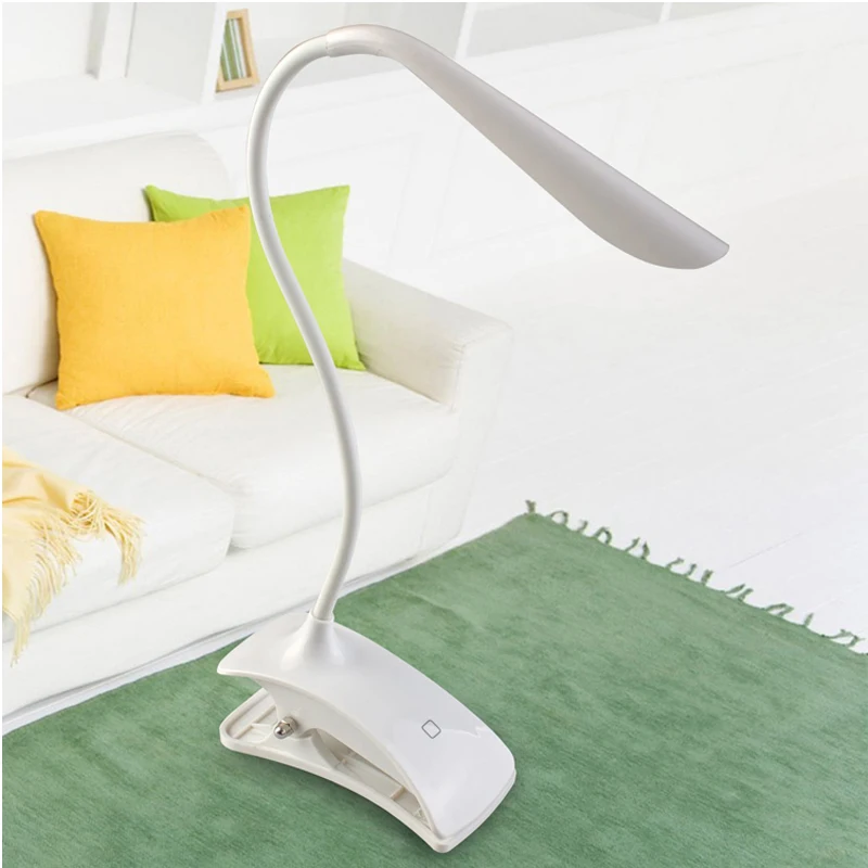 Настольная лампа с зажимом и регулируемым для кровати/шкафа спальни чтения |