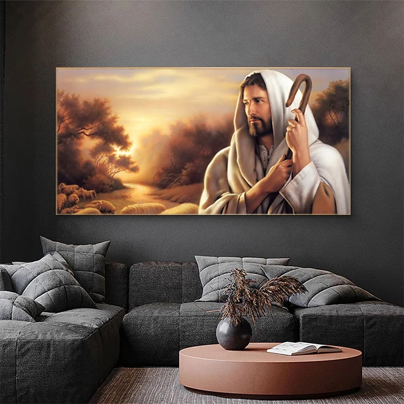 Современные постеры и принты христианские Иисуса веры настенные художественные