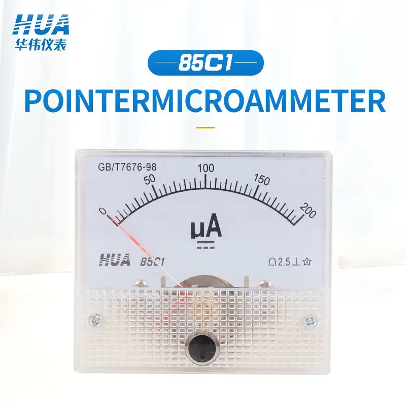 85C1 DC Аналоговый указатель Microamps Амперметр 20uA 30uA 50uA 100uA 200uA 300uA 500uA AMP|Измерители