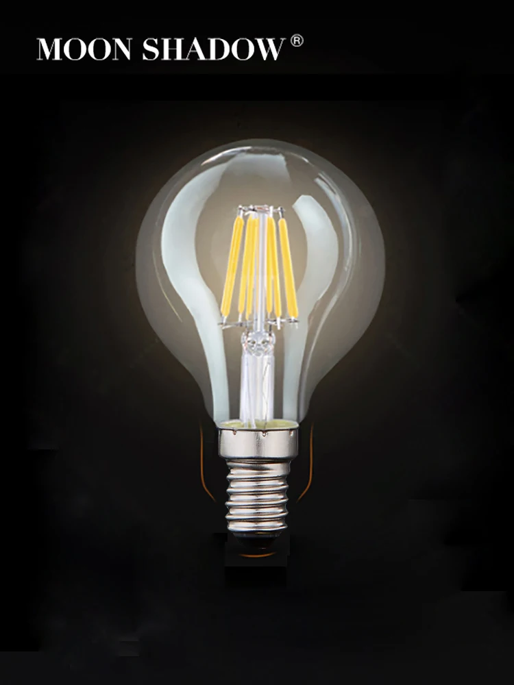 

MOONSHADOW LED Bulb Lamp E14 Warm Bright Energy-Saving Soft Lighting Source 5W 6W 7W Led Pendant Light Bubble Bulb 220V