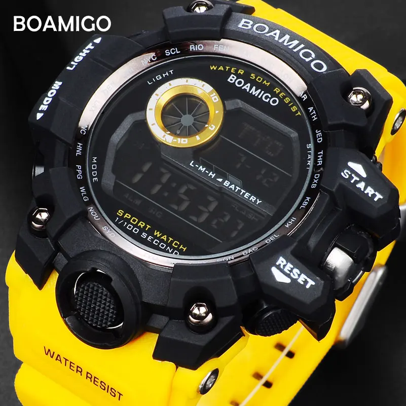 Часы мужские цифровые в стиле милитари водостойкие до 50 м|time led|time mentime digital |