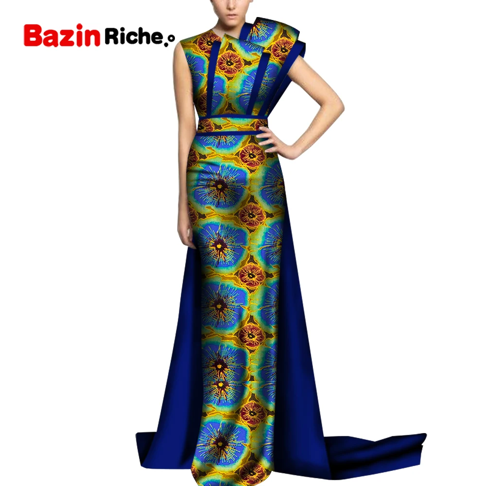 Африканские свадебные платья для женщин Дашики с принтом вечерние Vestidos Женская