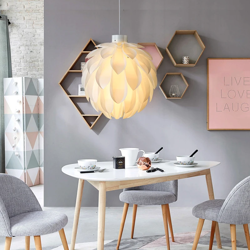 PVC Hand Made Chandelier Light Nordic Design Drop for Living room Kids' Bedroom Decoration Lamp Warm Dinning Table | Лампы и