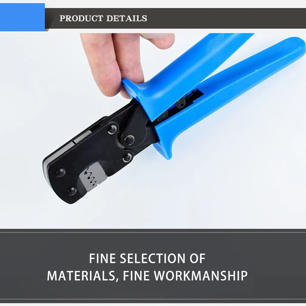 

Ratchet Crimping Plier Hand Crimper Tools For Narrow-pitch Connector Pins Crimp Range 0.03-0.5mm Crimping Pliers