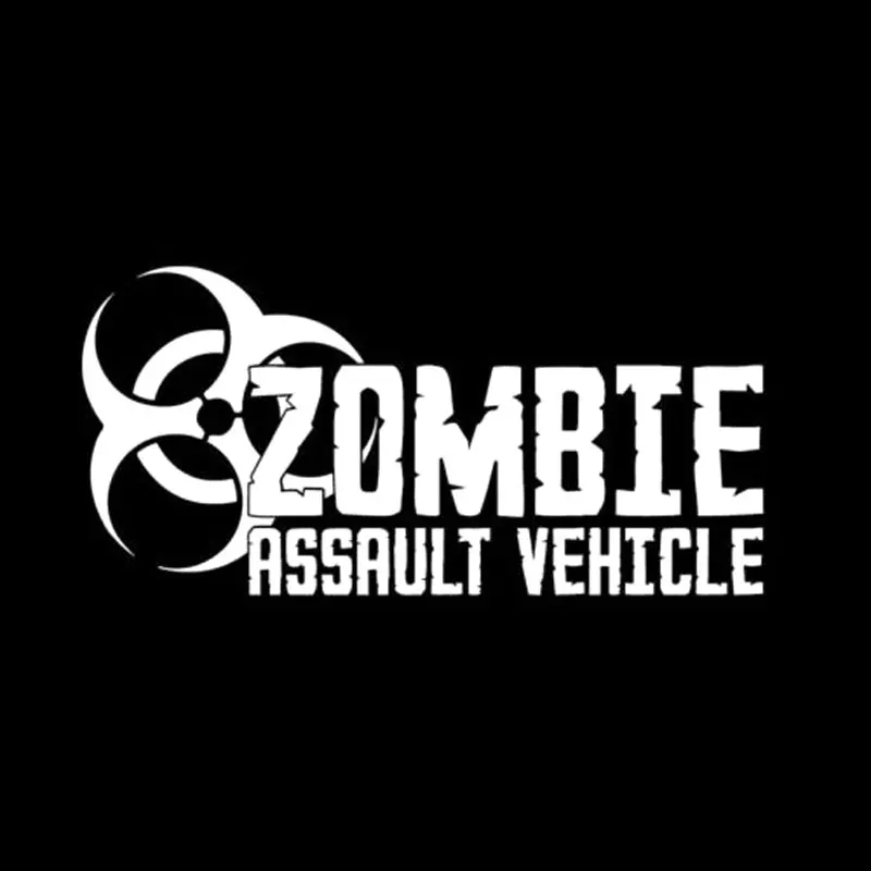 

Hot Reflective Car Stickers and Decals Zombie Assault Vehicle Bio Hazard Decorative for Window Trunk KK18*9cm