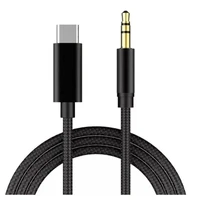 1m aux audio cable type c to 3 5mm jack adapter cable speakers car type c for iphone 11 pro max xs samsung adapter wire line