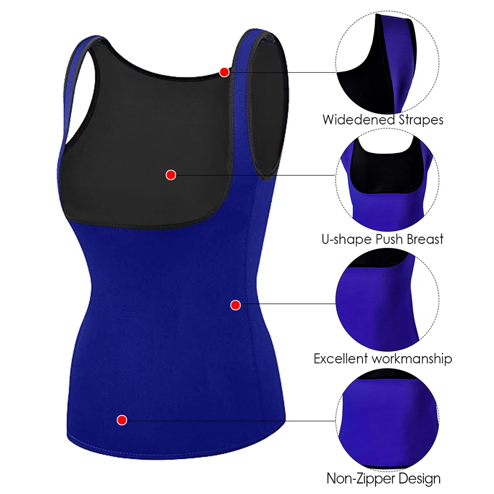 Женская термо-рубашка топы для сауны боди-Шейперы тренажер талии жилет похудения