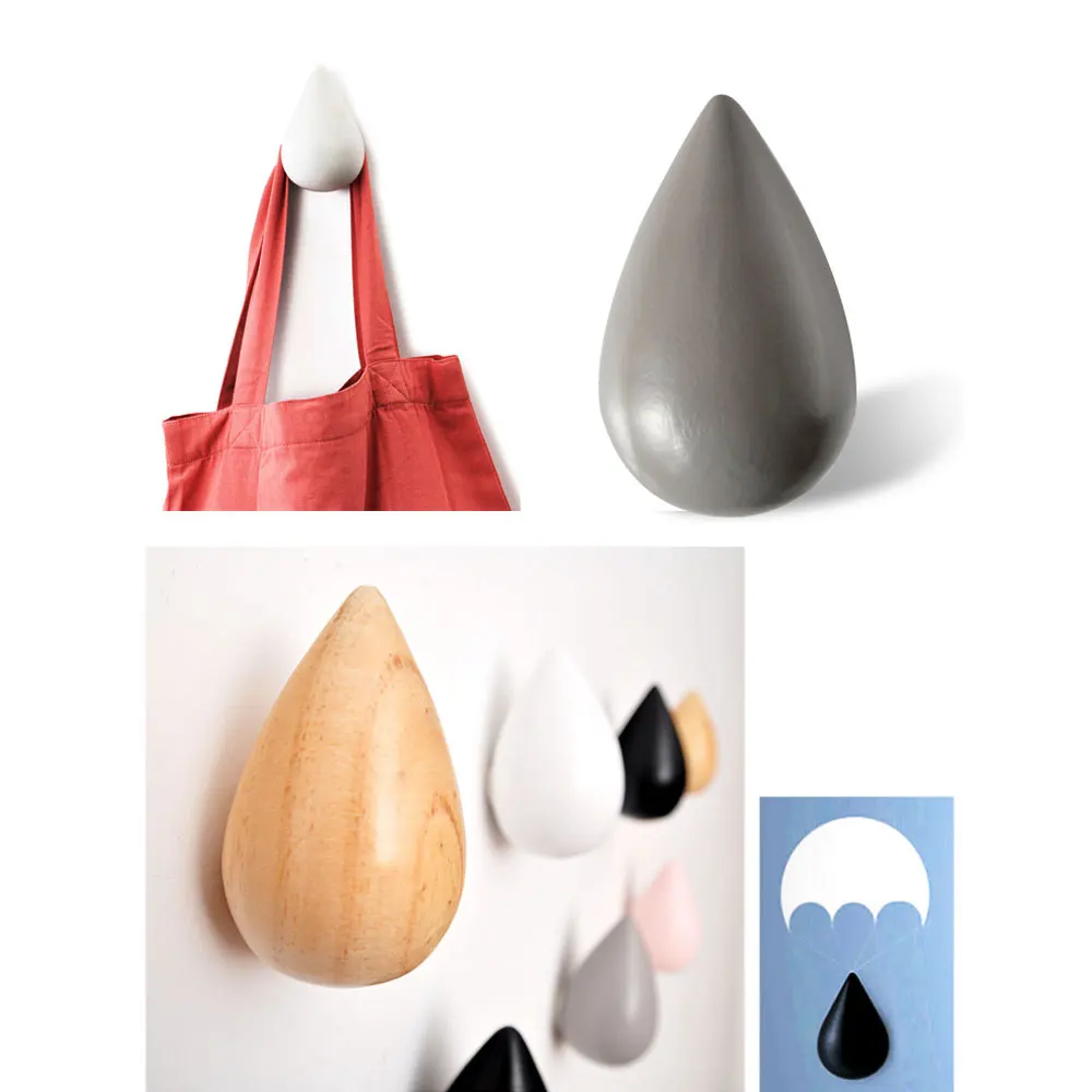 1 шт. в форме капли воды минималистский дизайн деревянные декоративные