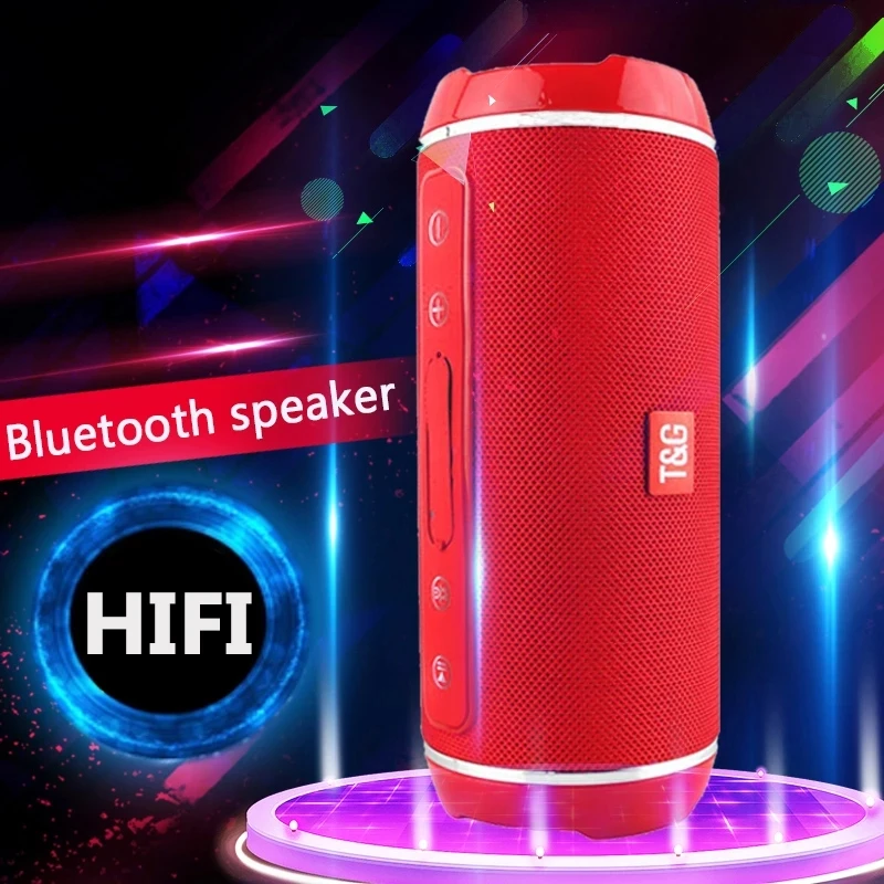 

Bluetooth Portable Speaker Wireless Loudspeaker Waterproof Outdoor Subwoofer Soundbar Speakers Support FM Radio USB TF