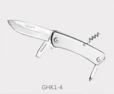 GHK1-4 440C Многофункциональный армейский нож из нержавеющей стали для выживания, складной нож, инструмент для самозащиты, швейцарский нож - Цвет: GHK1-4