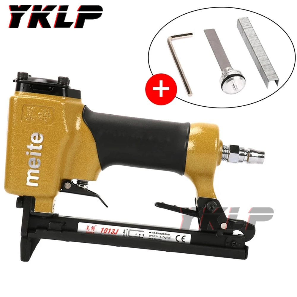 

Пневматический пневматический степлер для ногтей 1013J, гвоздезабивной пистолет для работ по дереву, ручной инструмент, Новинка