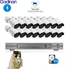 Система видеонаблюдения Gadinan, 16 каналов, 4K, NVR, POE, Ai, 5 Мп