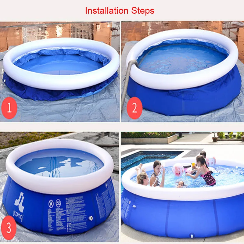 Family Inflatable Swimming Pool Adult Round Top Ring Accessories Water Playing Unisex Pisina | Мать и ребенок