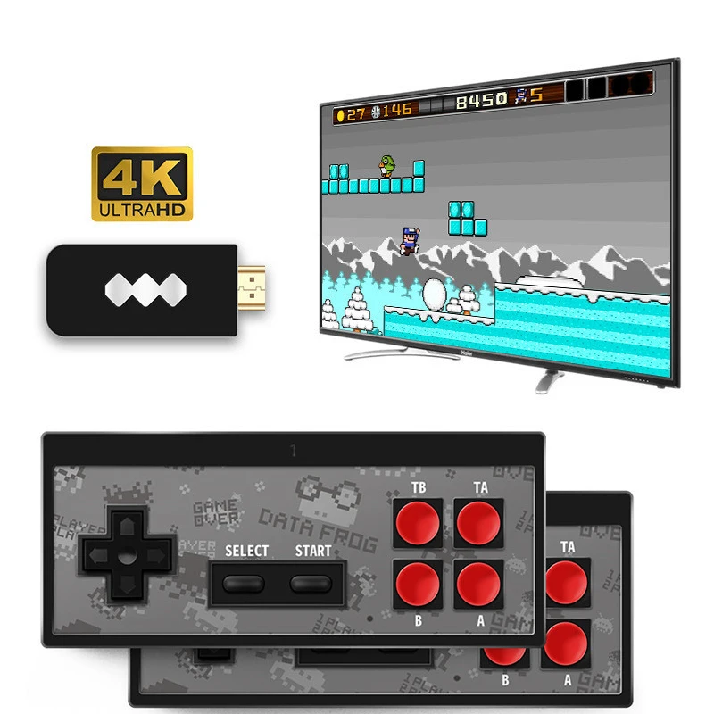 

Беспроводная портативная игровая консоль PINZHENG, USB, 568 встроенных классических игр, 8 бит, мини-видео консоль с поддержкой HDMI выхода