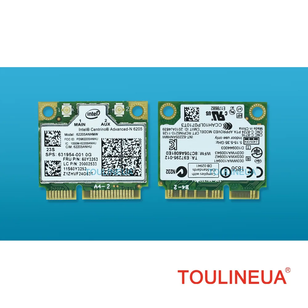 Беспроводная сетевая карта для Intel 6205AN Centrino Advanced N 6205 62205ANHMW FRU 60Y3253 300M 5G WiFi Thinkpad x220