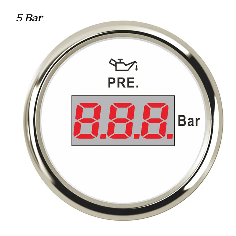 0-5Bar Gauge 10 бар датчик давления топлива 0-145 фунтов/кв. дюйм датчик давления масла датчик топлива Универсальный M10* 1 и 1/8 NPT датчик давления масла - Цвет: 0-5Bar Gauge
