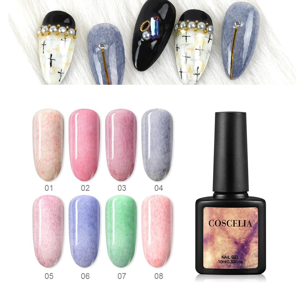COSCELIA 8 мл набор гель-лаков УФ Гель-лак для ногтей полупостоянная основа верхнее