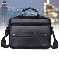 high quality genuine leather men shoulder bag handbag tote business real cowhide single messenger briefcase cross body bags