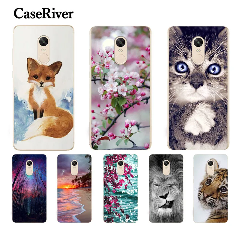 Силиконовый чехол CaseRiver для смартфона Xiaomi Redmi 4/4X/4Rro Note 4/4X дизайн в