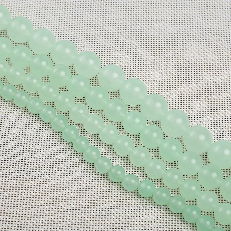 

Quality Natural Green Quartz Beads Spacer Loose Bead for Jewelry Making DIY Bracelet Accessories ( Pick Size 4 6 8 10 Mm )