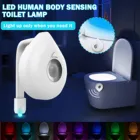 Светодиодный ночсветильник с двойной головкой и датчиком движения, Беспроводная Usb-лампа для кухонного шкафа, туалета, туалета, гардероба