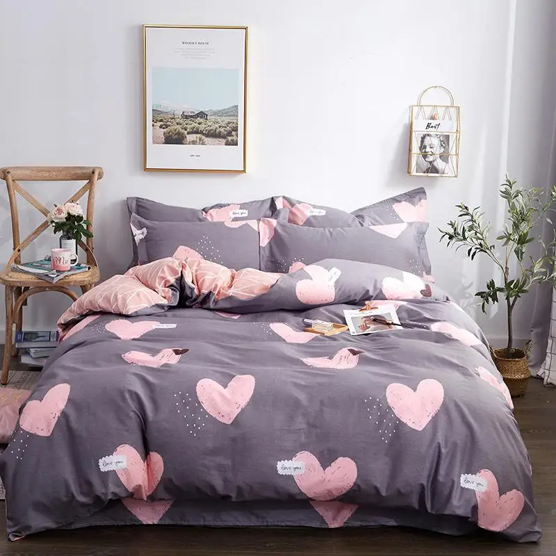 Комплект постельного белья для дома из 100% хлопка 5 размеров AA AB двухсторонний с