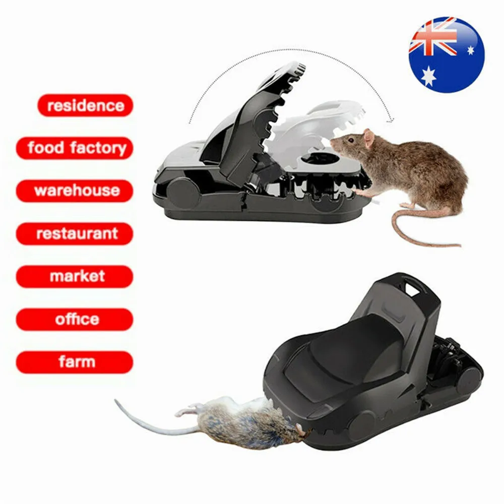 

6Pcs Professional Reusable Strong Mouse Trap Plastic Spring Rodent Catcher Rat Mice Catching Pest Killer Mouse Snap Traps