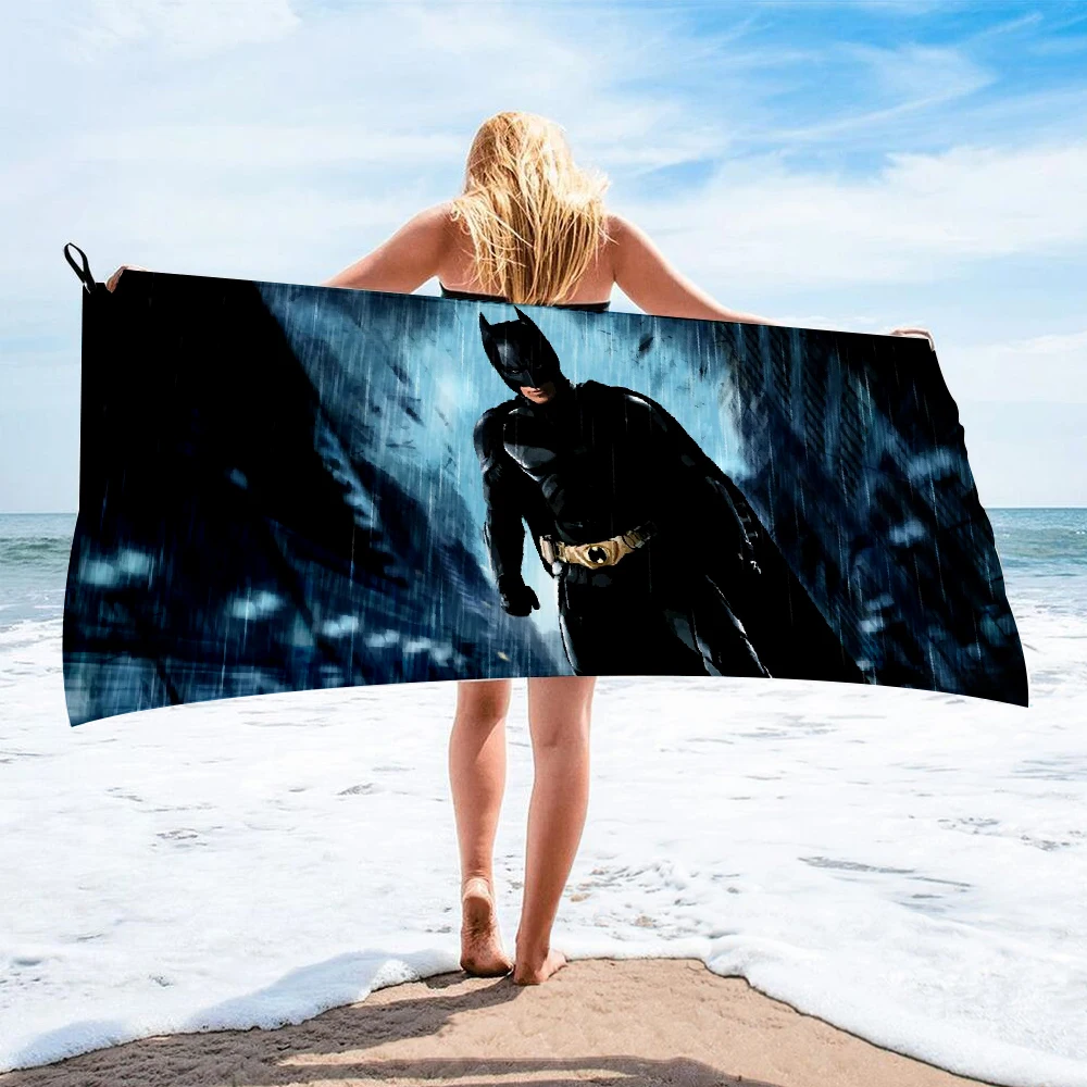 Полотенце банное из микрофибры с принтом супергероев | Спорт и развлечения