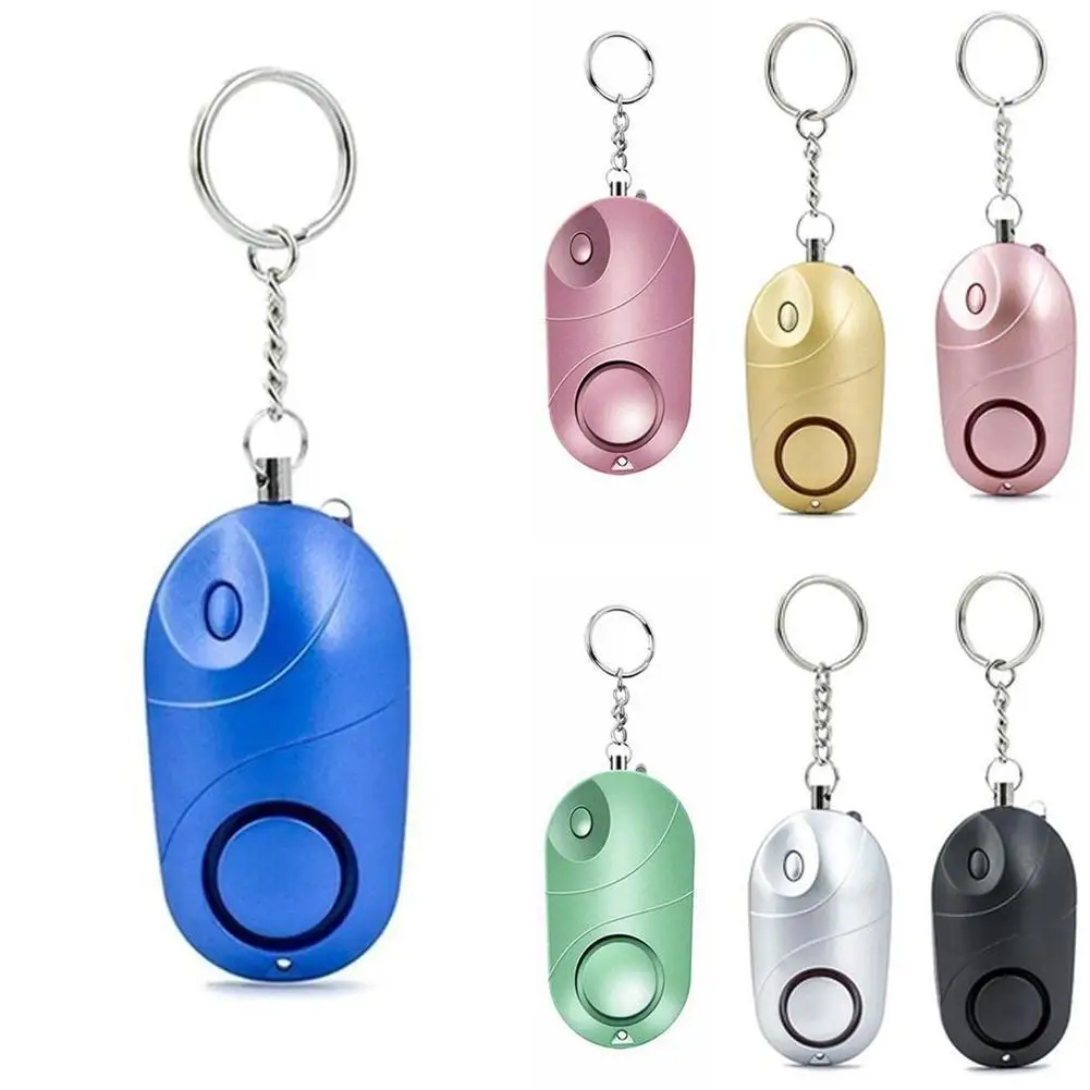 

Personal Alarm Safe Sound Emergency Self-Defense Security Girls Anti Attack LED Kids For Women Keychain Tool Alarm Flashlig F9M7