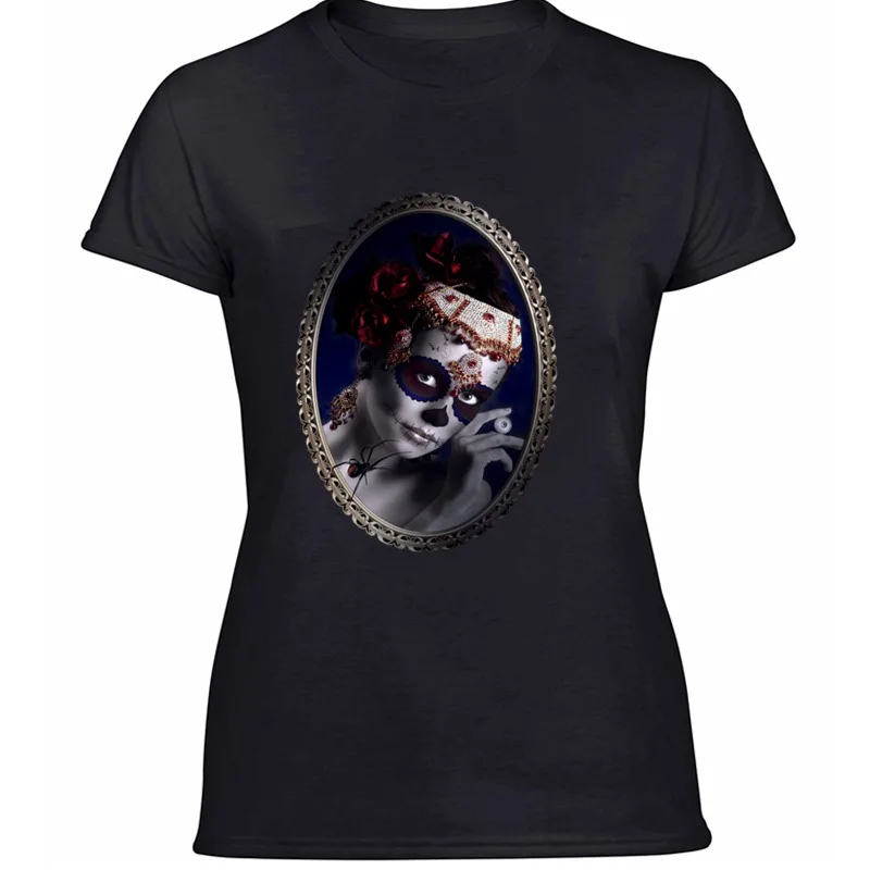 Женская футболка с принтом в готическом стиле Футболки унисекс для отдыха