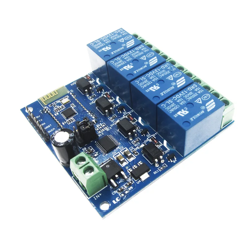 DC 12V 4CH Bluetooth релейный модуль умный дом мобильное приложение дистанционное