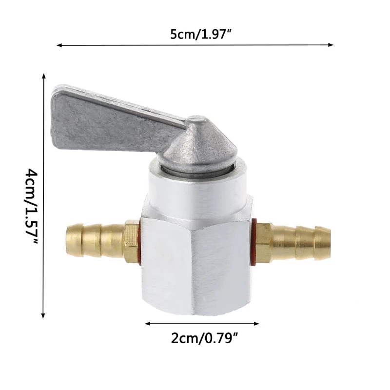 

2021 New Universal 6mm In-Line Petrol / Fuel Tap Motorcycle On-OFF Petcock Fuel Switch