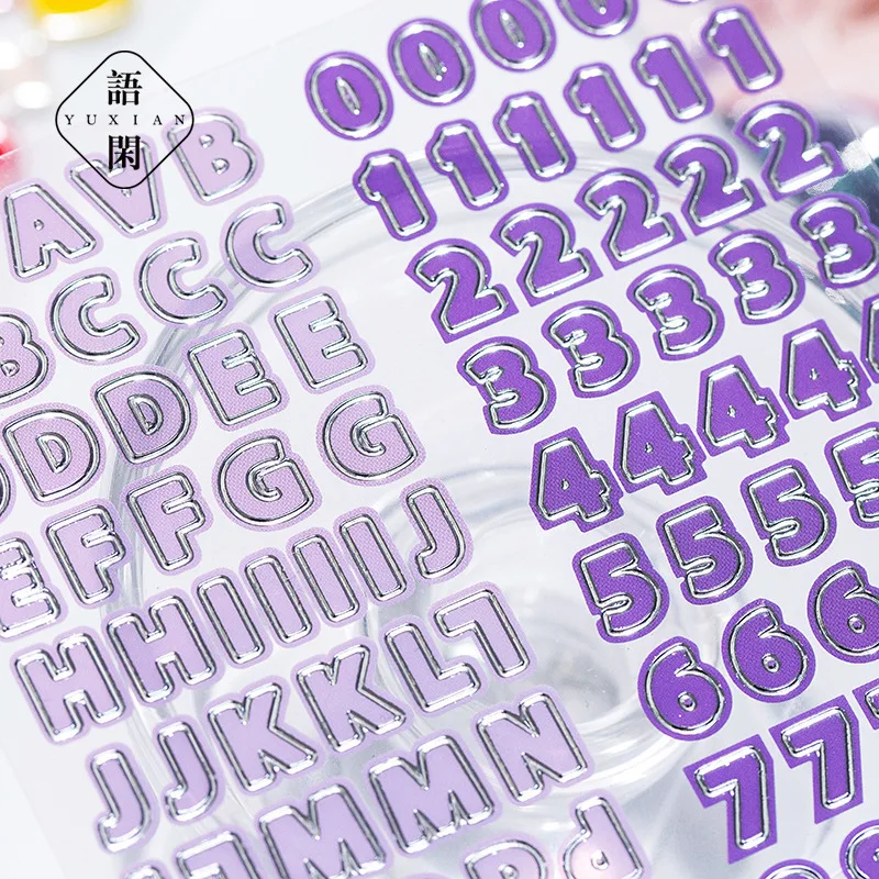 Набор наклеек для скрапбукинга размер в ассортименте 1 шт | Канцтовары офиса и